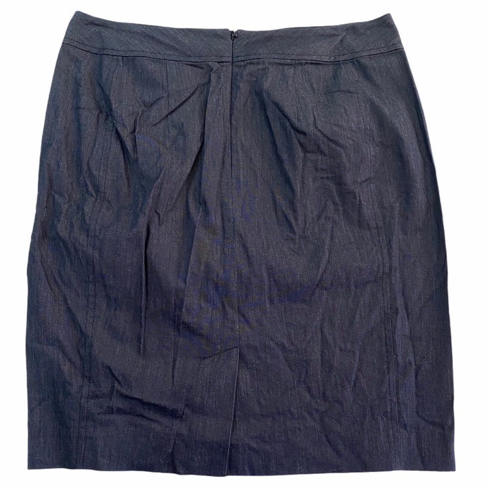 LOFT Chambray Pencil Skirt 6 Petite